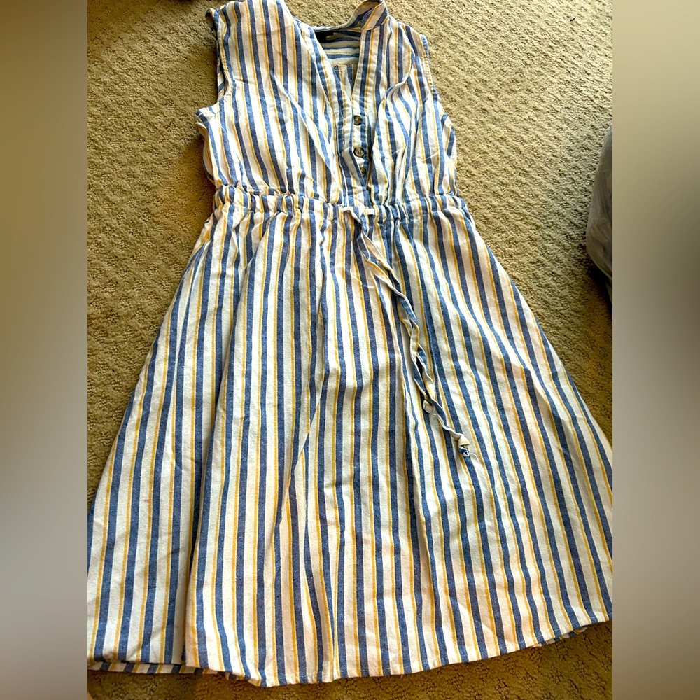 Striped Linen Dress